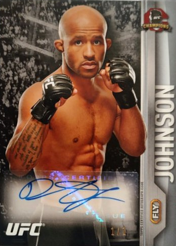 Demetrious Johnson 2015 Topps UFC Champions Autographs #FA-DJ Platinum