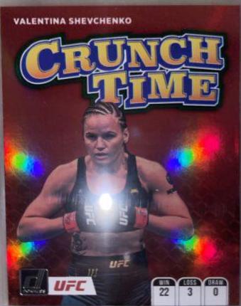 Valentina Shevchenko 2022 Panini Donruss UFC Crunch Time #4 Green