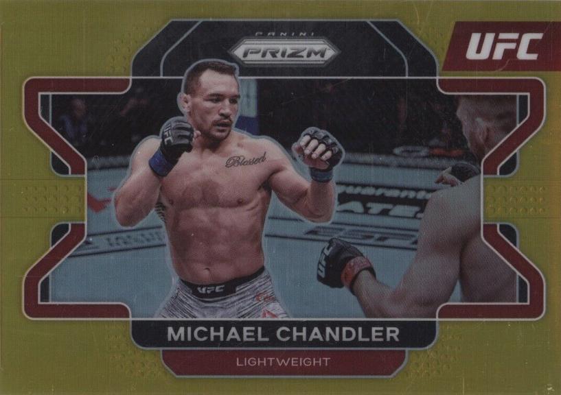 Michael Chandler 2022 Panini Prizm UFC Base #8 Gold