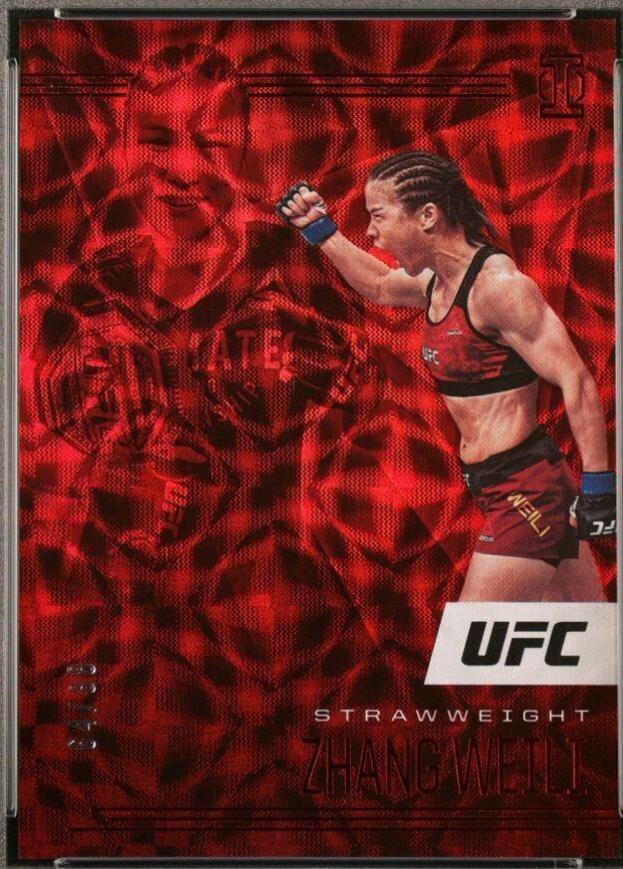 Zhang Weili 2021 Panini Chronicles UFC Base Illusions #178 Asia Red