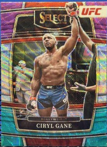 Ciryl Gane 2022 Panini Select UFC Premier Level #143 Tri Color