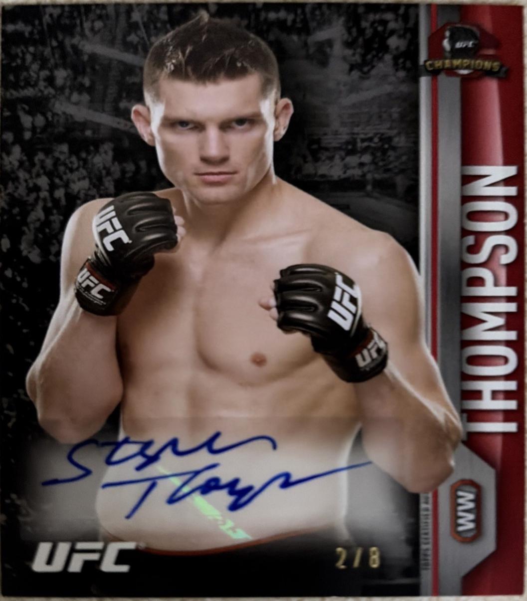 Stephen Thompson 2015 Topps UFC Champions Autographs #FA-ST Red