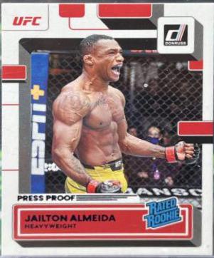 Jailton Almeida 2023 Panini Donruss UFC Base #218 Press Proof Purple