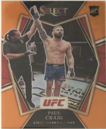 Paul Craig 2022 Panini Select UFC Premier Level #195 Orange