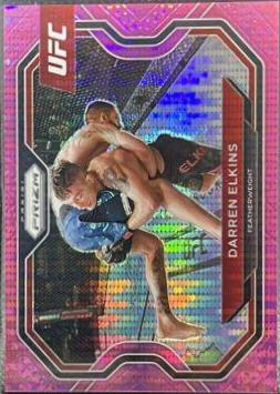 Darren Elkins 2021 Panini Prizm UFC Base #166 Pink Pulsar