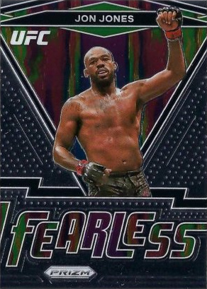 Jon Jones 2021 Panini Prizm UFC Fearless #25 Gold