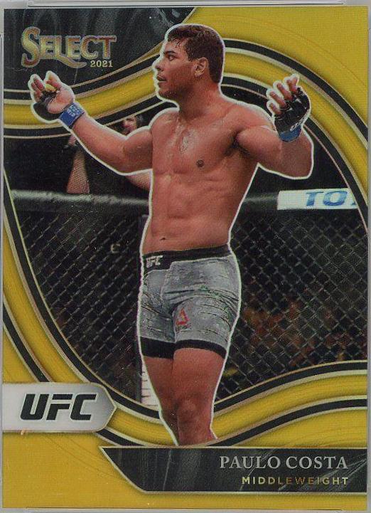 Paulo Costa 2021 Panini Select UFC Octagonside #232 Gold
