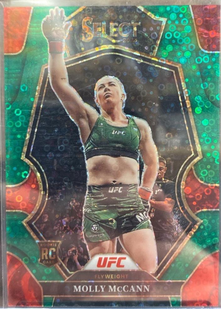 Molly McCann 2023 Panini Select UFC Premier Level #177 Green Disco