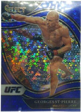 Georges St-Pierre 2021 Panini Select UFC Octagonside #243 Blue Disco