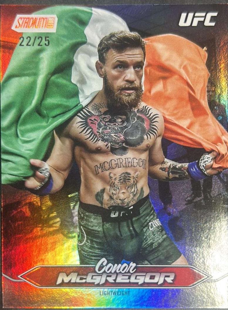 Conor McGregor 2025 Topps Stadium Club UFC Base #200 Rainbow