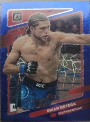 Brian Ortega 2022 Panini Donruss Optic UFC Base #48 Blue Velocity