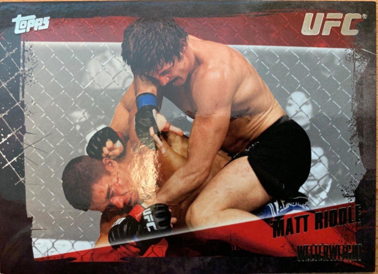 Matt Riddle 2010 Topps UFC Base #73 Silver