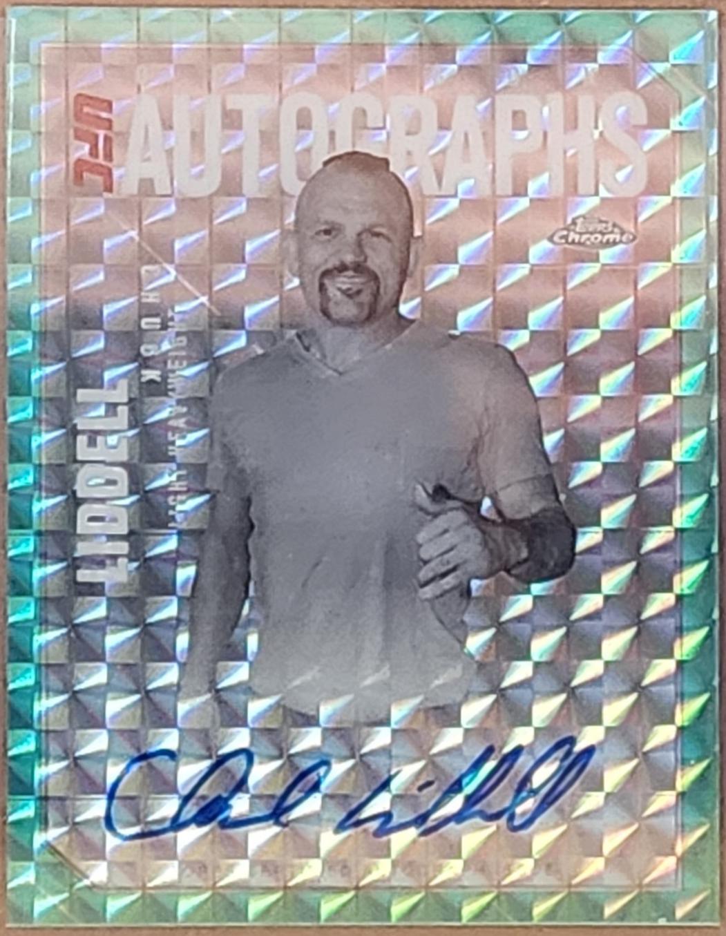 Chuck Liddell 2025 Topps Chrome UFC Octagon Legends Autographs #OLA-CL Geometric Purple Refractor