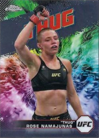 Rose Namajunas 2024 Topps Chrome UFC AKA #AKA-5 Superfractor