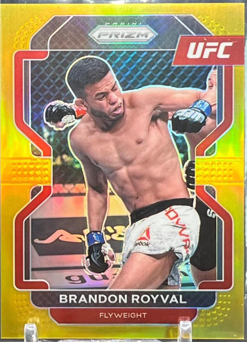 Brandon Royval 2022 Panini Prizm UFC Base #149 Gold