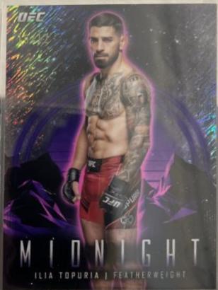 Ilia Topuria 2024 Topps Midnight UFC Base #82 Midnight
