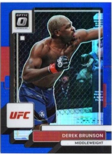 Derek Brunson 2023 Panini Donruss Optic UFC Base #92 Blue