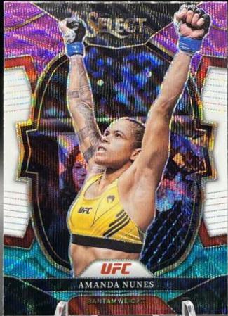 Amanda Nunes 2023 Panini Select UFC Octagonside #204 Tri Color