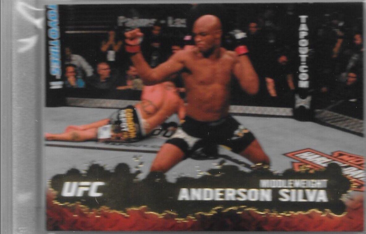 Anderson Silva 2009 Topps UFC Round 2 Base #33 Gold
