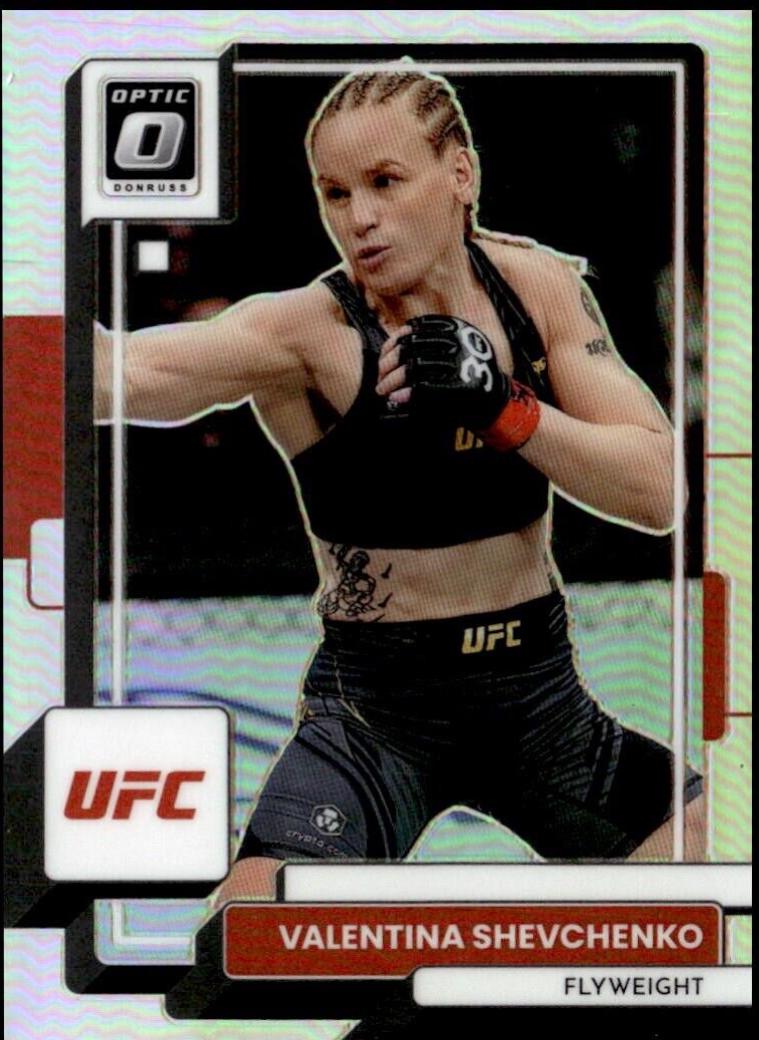 Valentina Shevchenko 2023 Panini Donruss Optic UFC Base #77 Holo
