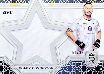 Colby Covington 2024 Topps Royalty UFC Star Relics #SRR-13 Blue