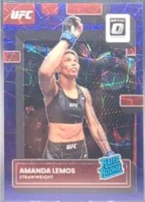 Amanda Lemos 2023 Panini Donruss Optic UFC Base #128 Purple Velocity