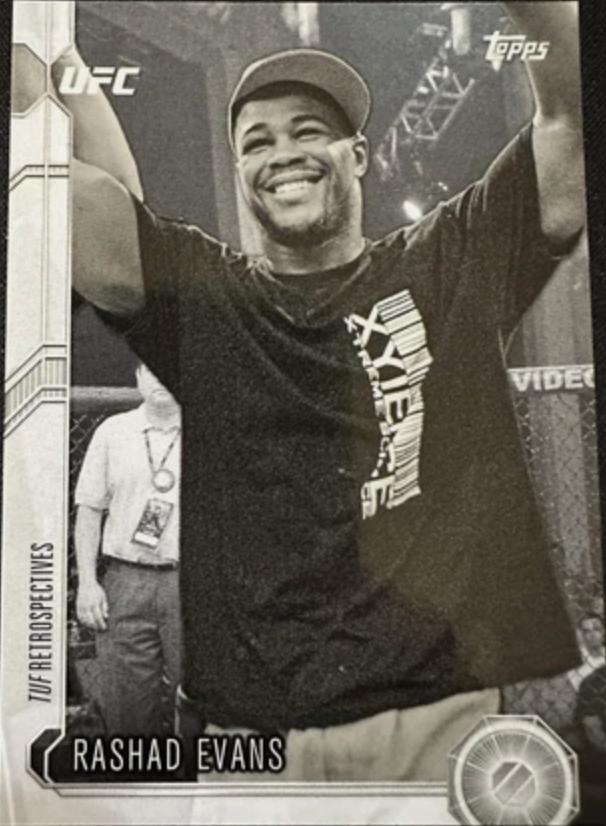 Rashad Evans 2015 Topps UFC Chronicles Base #29 Black and White