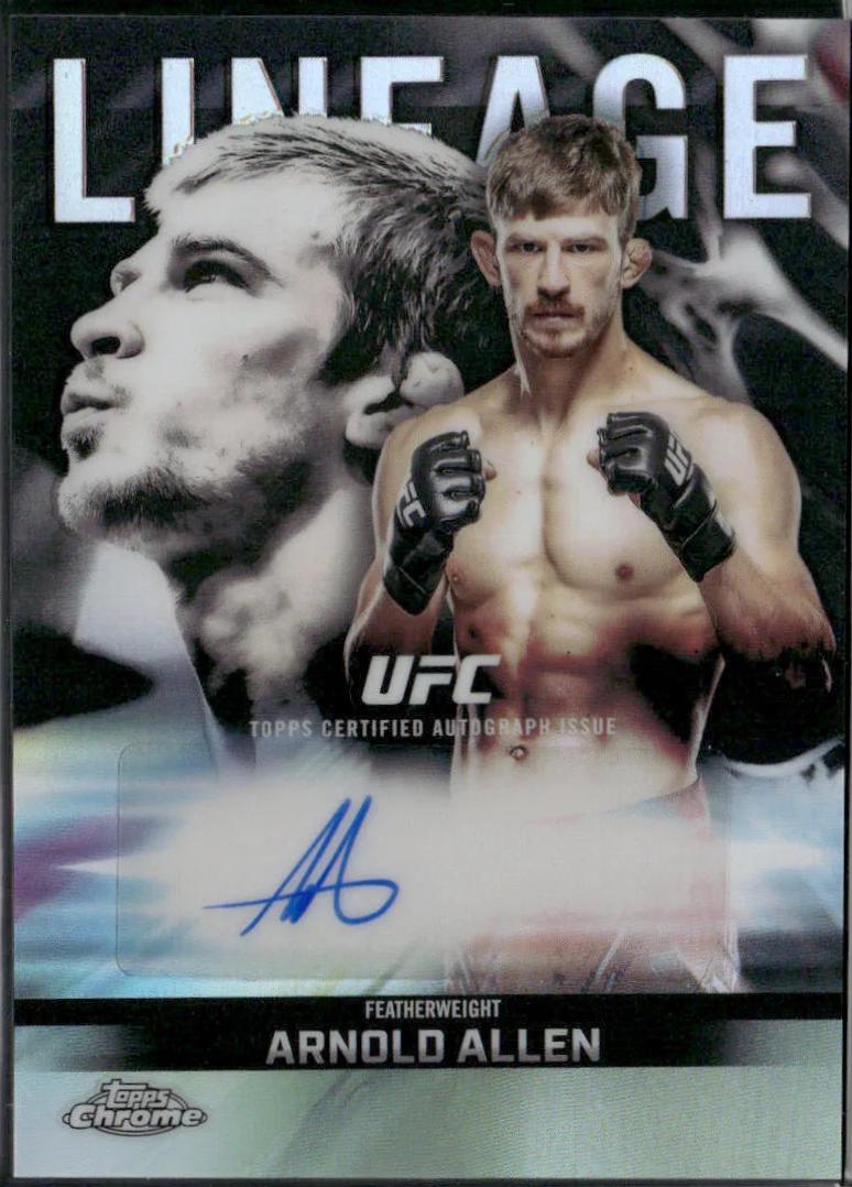 Arnold Allen 2026 Topps Chrome UFC Chrome Lineage Autographs #CCA-AA Refractor