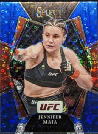 Jennifer Maia 2022 Panini Select UFC Premier Level #146 Blue Disco