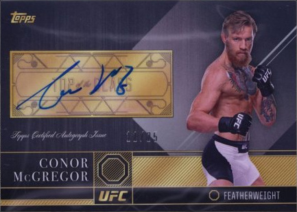 Conor McGregor 2016 Topps UFC Top of the Class Top of the Class Autographs #TCA-CM Gold