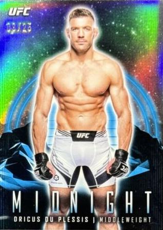 Dricus Du Plessis 2024 Topps Midnight UFC Base #12 Moonrise