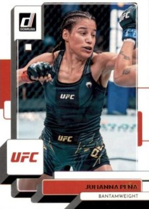 Julianna Peña 2023 Panini Donruss UFC Base #84 Press Proof Purple