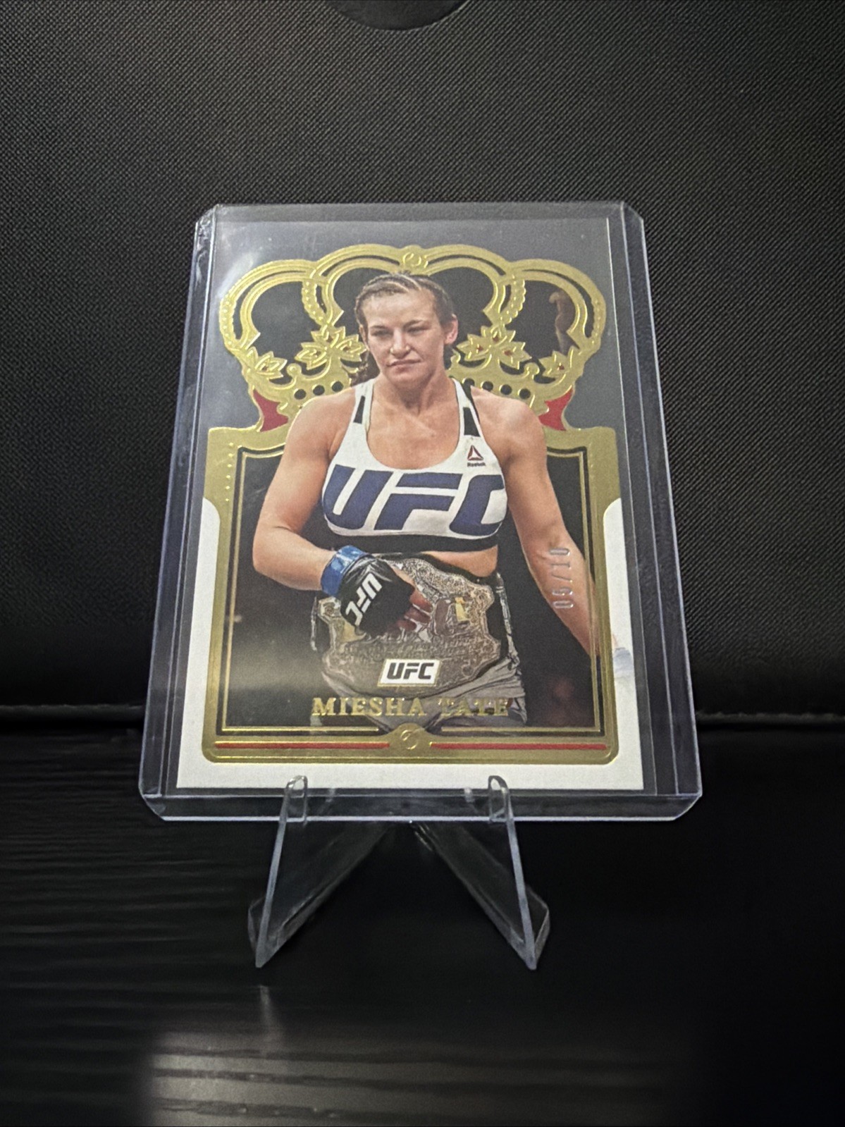 Miesha Tate 2022 Panini Chronicles UFC Base Crown Royale #113 Gold