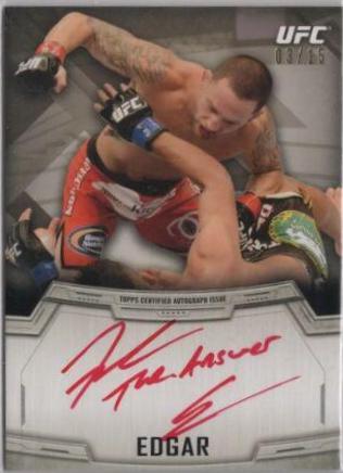 Frankie Edgar 2014 Topps UFC Knockout Autographs #KA-FE Red Ink