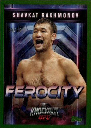 Shavkat Rakhmonov 2025 Topps Knockout UFC Ferocity #FE-24 Black