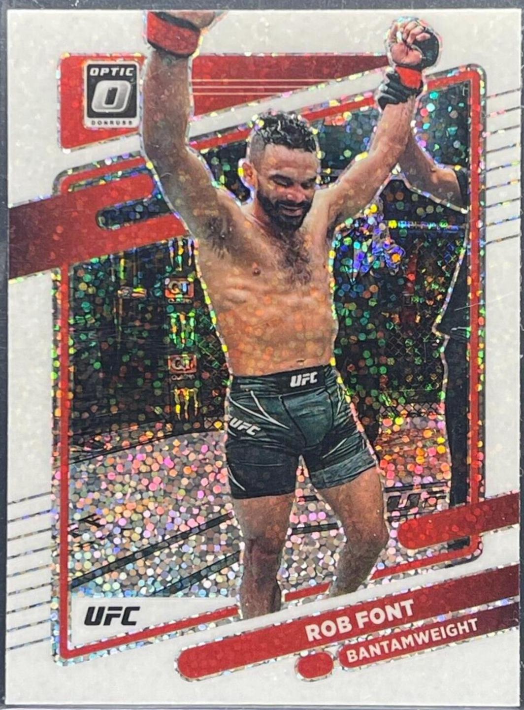 Rob Font 2022 Panini Donruss Optic UFC Base #18 White Sparkle