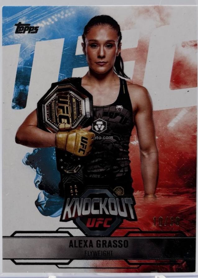 Alexa Grasso 2026 Topps Chrome UFC Chrome Lineage Autographs #CCA-AG Black Geometric Refractor