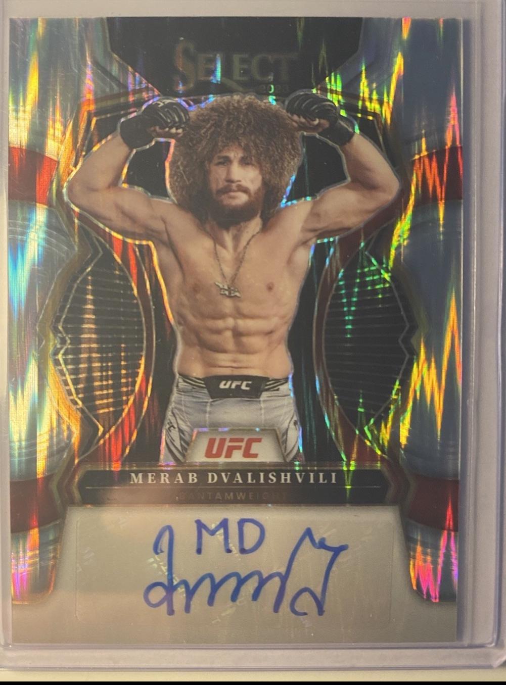 Merab Dvalishvili 2023 Panini Select UFC Signatures #35 Flash