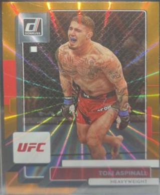 Tom Aspinall 2023 Panini Donruss UFC Base #21 Orange Laser