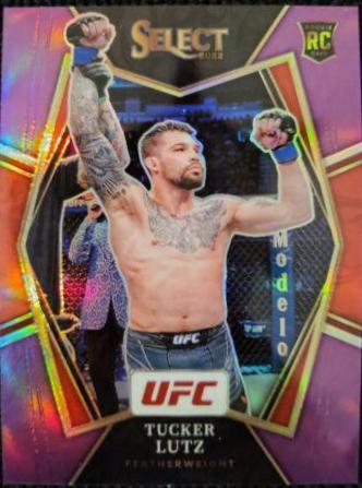 Tucker Lutz 2022 Panini Select UFC Premier Level #129 Purple