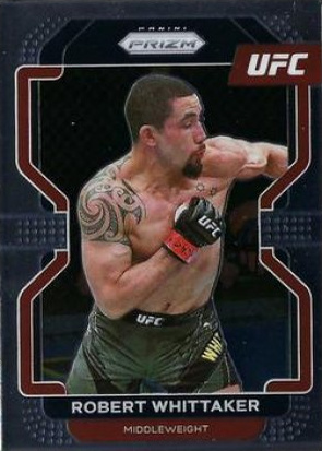 Robert Whittaker 2022 Panini Prizm UFC Base #132 Black