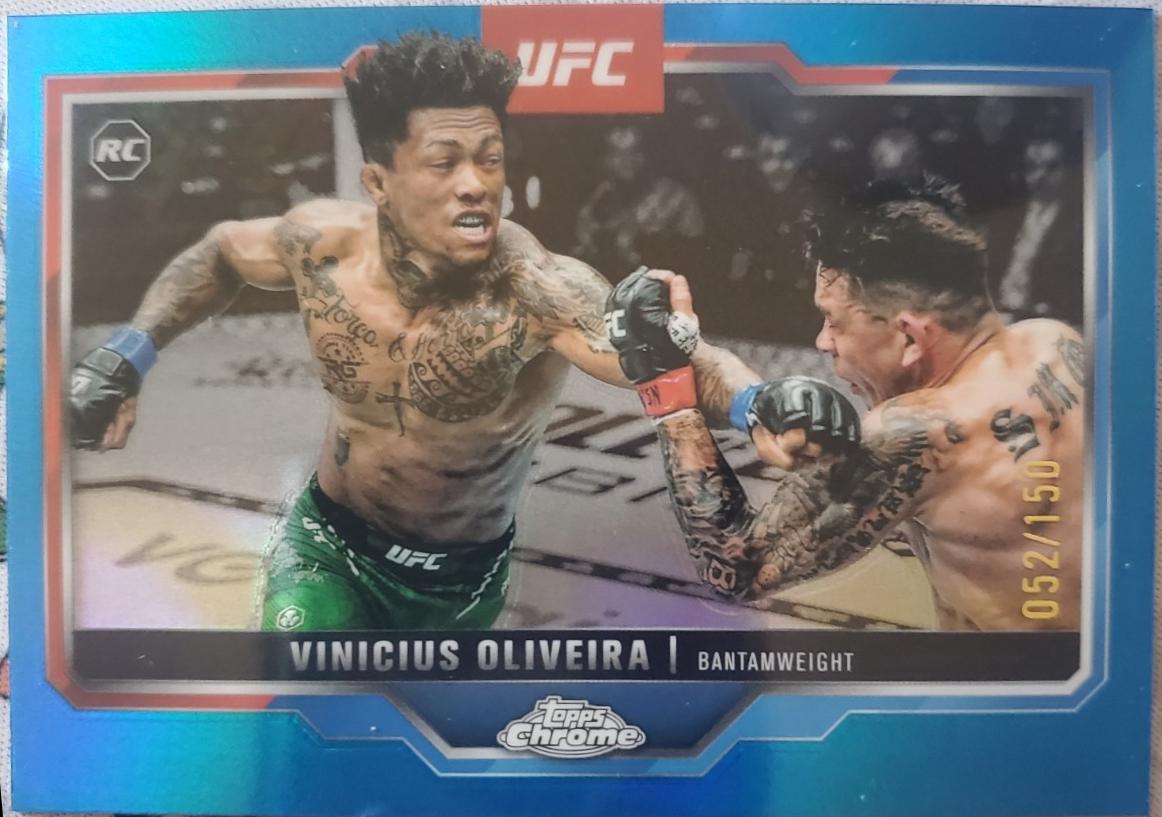 Vinicius Oliveira 2025 Topps Chrome UFC Base #9 Blue Refractor