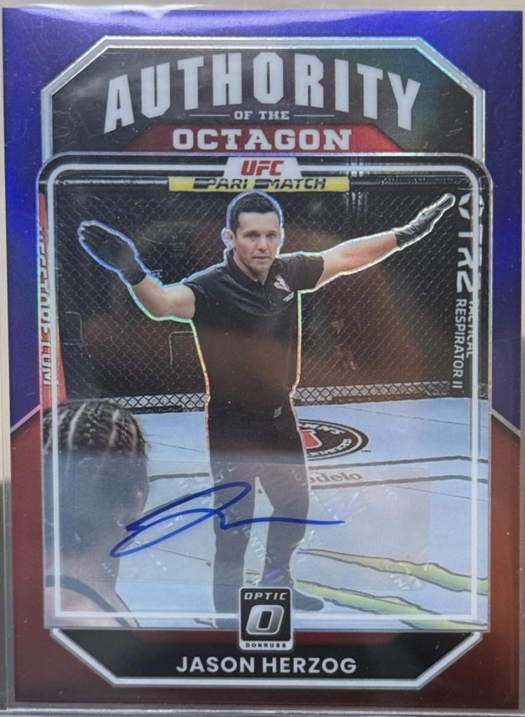 Jason Herzog 2023 Panini Donruss Optic UFC Base #150 Purple