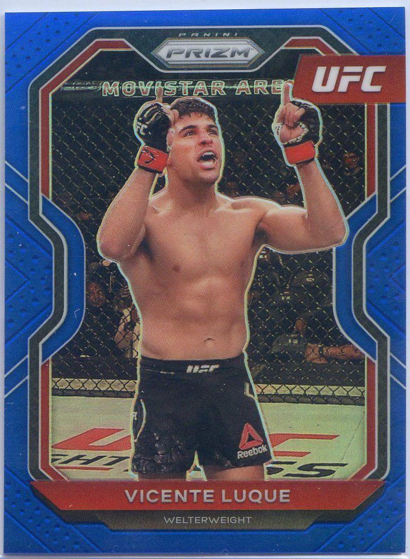 Vicente Luque 2021 Panini Prizm UFC Base #53 Blue