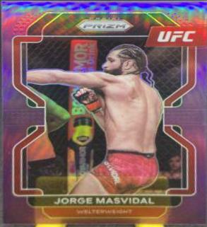 Jorge Masvidal 2022 Panini Prizm UFC Base #116 Purple