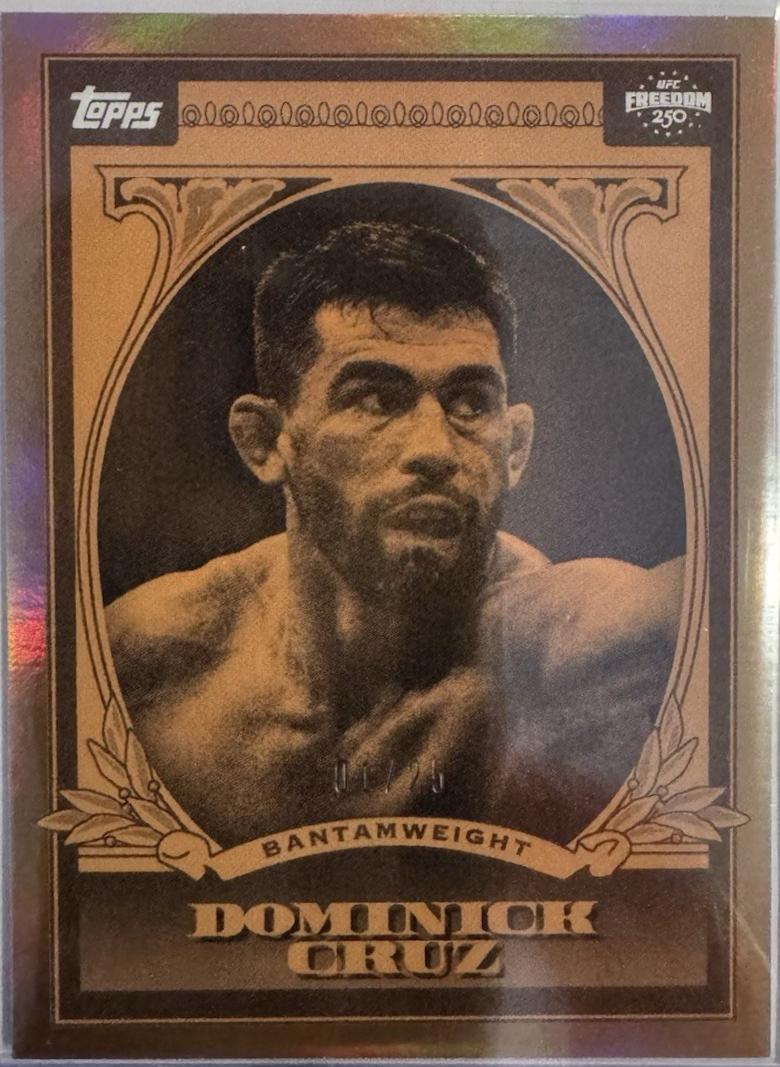 Dominick Cruz 2026 Topps UFC Freedom 250 UFC Dollar #UD-9 Orange