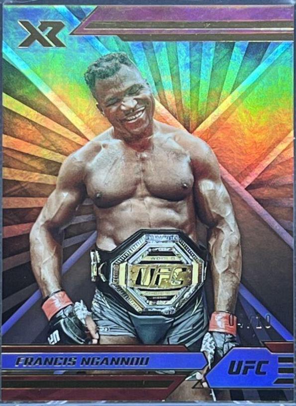 Francis Ngannou 2022 Panini Chronicles UFC Base XR #296 Gold