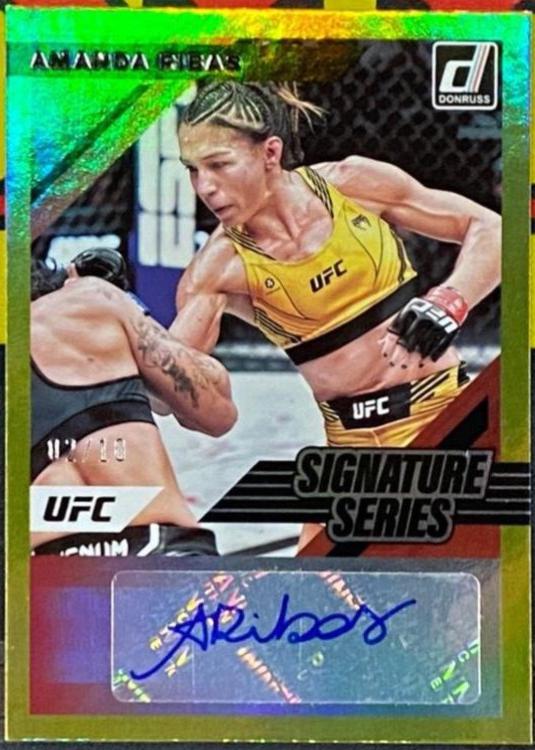 Amanda Ribas 2022 Panini Donruss UFC Signature Series #74 Gold