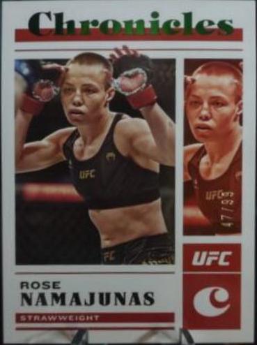 Rose Namajunas 2023 Panini Chronicles UFC Base Chronicles #34 Green