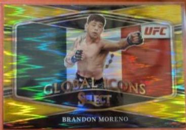 Brandon Moreno 2022 Panini Select UFC Octagonside #299 Gold Flash